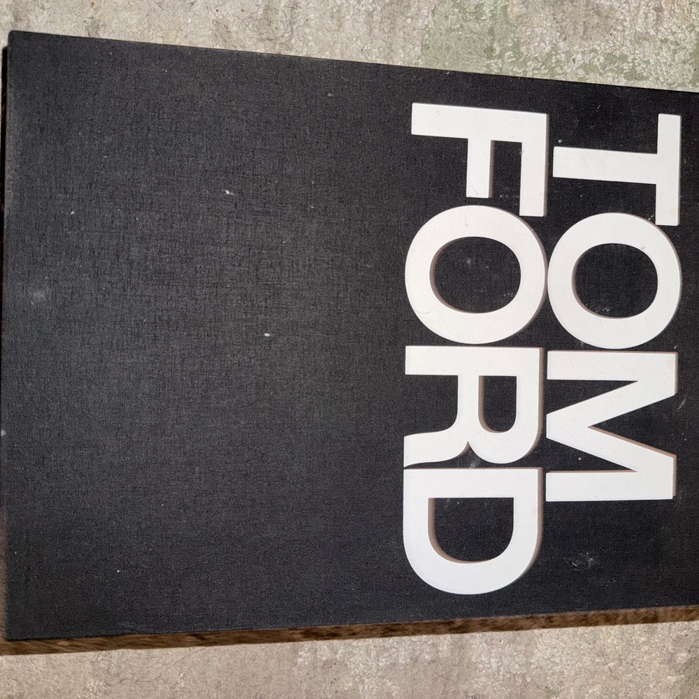 Tom Ford Black Spine with White Text